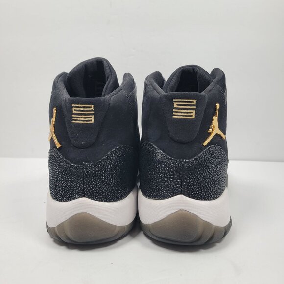 Air Jordan 11 Retro Premium HC Girl's Black Sneakers 852625-030 US Size 7.5Y - Picture 6 of 10